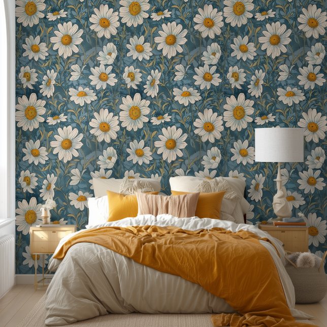 Art Nouveau Shasta Daisies Tapete (Von Creator hochgeladen)