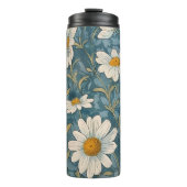 Art Nouveau Shasta Daisies Thermosbecher (Vorderseite)