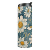 Art Nouveau Shasta Daisies Thermosbecher (Nach links gedreht)