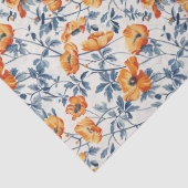 Art Nouveau Small California Poppies 10lb, 17"x23 Seidenpapier (Detail)