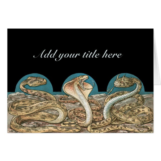 Art Nouveau Snake Trio (Vorderseite (Horizontal))