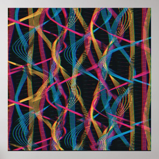 Art Nouveau Snakes Pattern  Poster (Vorne)