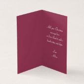 Art Nouveau Snow Queen Merry Weihnachtskarte (Innenseite)