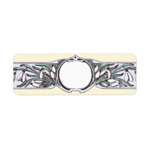 Art Nouveau Snowdrop Blume Gartenkonservierung