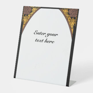 Art Nouveau Sockelschild