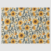 Art Nouveau Sonnenblumenspulpapier - 10lb, 17"x23" Seidenpapier (Vorderseite)