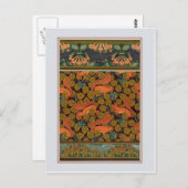 Art Nouveau Squirrels Postkarte (Vorne/Hinten)