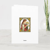 Art Nouveau St Davids Day Pride Karte (Rückseite)