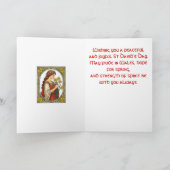 Art Nouveau St Davids Day Pride Karte (Innenseite)