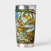 Art Nouveau Stained Glass Look Thermobecher (Links)