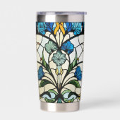 Art Nouveau Stained Glass Look Thermobecher (Links)