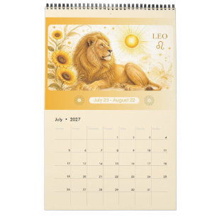 Art Nouveau Sternzeichen-Wandkalender 2027 Kalender