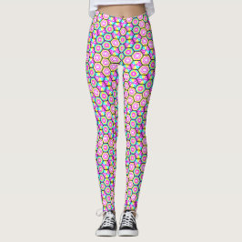 Art Nouveau Stile Geometrie Muster Leggings