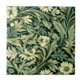 Art Nouveau Style Blumenmuster Fliese (Vorderseite)