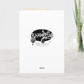 Art Nouveau Style Dragon~Grußkarte Karte (Rückseite)