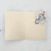 Art Nouveau Style Dragon~Grußkarte Karte (Innenseite)