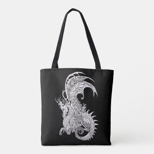 Art Nouveau Style Dragon Tasche (Rückseite)