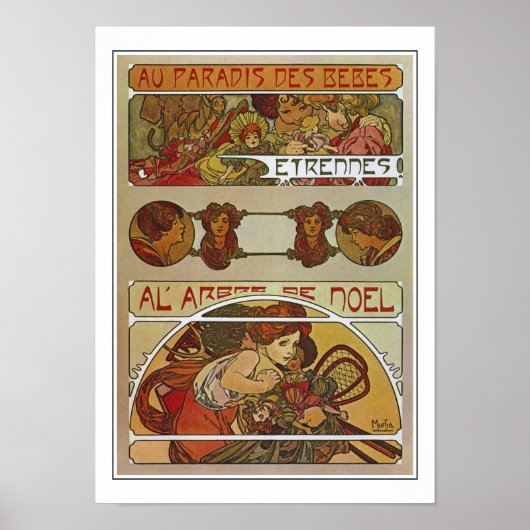 Art Nouveau Style, Mucha Poster (Vorne)