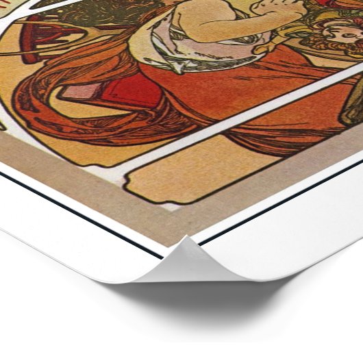Art Nouveau Style, Mucha Poster (Ecke)