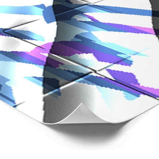 Art Nouveau Styles OP Art Pattern  Poster (Ecke)