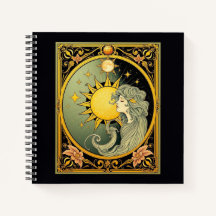 Art Nouveau Sun & Goddess