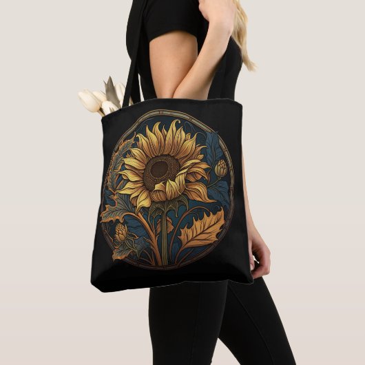 Art Nouveau Sunflower Tasche (Von Nahem)