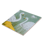 Art Nouveau Swans Fliese (Seite)