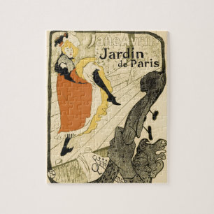 Art Nouveau Tänzerin Jane Avril von Toulouse Lautr Puzzle