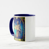 Art Nouveau Tarot Card, The Hermit Tasse (Vorderseite Links)