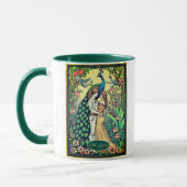 Art Nouveau Tarot Card, The Lovers Tasse (Links)