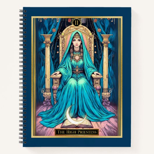 Art Nouveau Tarot, Hohepriestess Journal Notizblock (Vorderseite)
