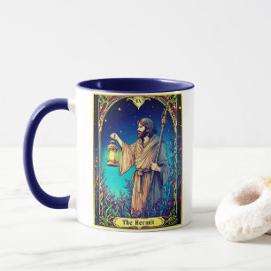 Art Nouveau Tarotkarte, Der Einsiedler Tasse