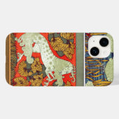 Art Nouveau Textil Königspferd Verneuil Case-Mate iPhone Hülle (Rückseite (Horizontal))