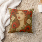 Art nouveau Throw Pillow Kissen (Decke)