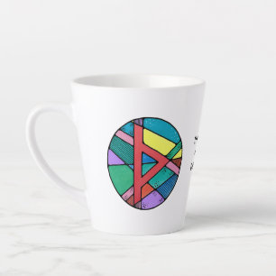 Art Nouveau Thurisaz Rune Latte Tasse – VERTEIDIGU