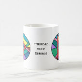 Art Nouveau Thurisaz Rune Tasse - VERTEIDIGUNG! (Mittel)