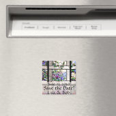 Art Nouveau Tiffany Blume aus festem Glas Magnet (In Situ (Geschirrspüler))