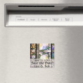 Art Nouveau Tiffany Blume aus festem Glas Magnet (In Situ (Geschirrspüler))