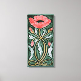 Art Nouveau Tile Leinwanddruck