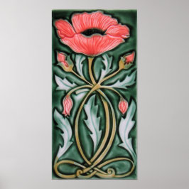Art Nouveau Tile Poster