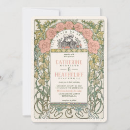 Art Nouveau Till Death Do us Part Wedding Einladung