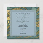 Art Nouveau Tintenfisch - Scuba Hochzeiten in Urla Einladung (Vorderseite)