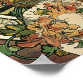 Art Nouveau Trappistine Mucha Poster (Ecke)