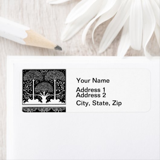 Art Nouveau Tree Beardsley Muster (Insitu)