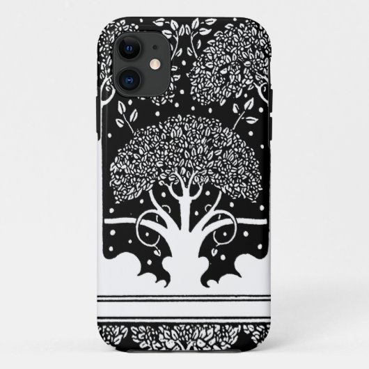 Art Nouveau Tree Beardsley Muster Case-Mate iPhone Hülle (Rückseite)