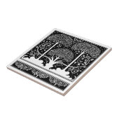 Art Nouveau Tree Beardsley Muster Fliese (Seite)
