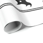 Art Nouveau Tree Beardsley Muster Geschenkpapier (Rolleneckpunkt)