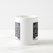 Art Nouveau Tree Beardsley Muster Kaffeetasse (Mittel)