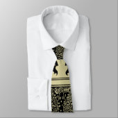 Art Nouveau Tree Beardsley Muster Krawatte (Gebunden)