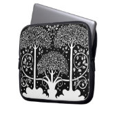 Art Nouveau Tree Beardsley Muster Laptopschutzhülle (Vorderseite Links)